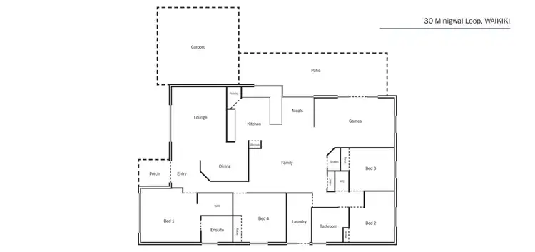 Floorplan of Homely house listing, 30 Minigwal Loop, Waikiki WA 6169