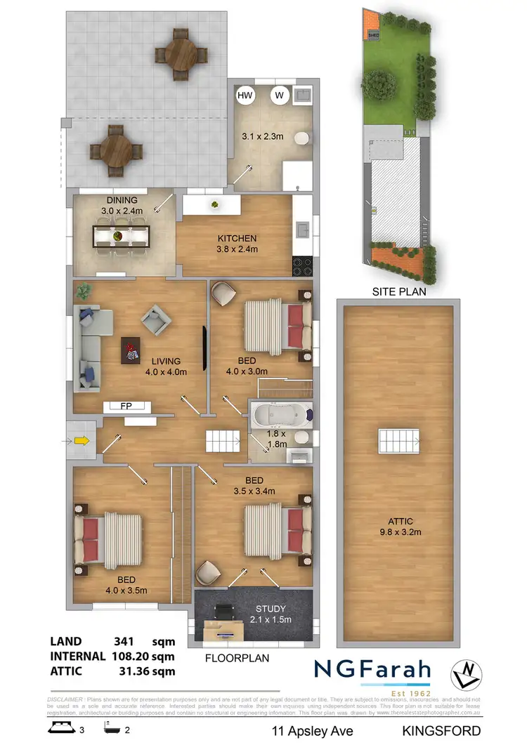 Floorplan of Homely house listing, 11 Apsley Avenue, Kingsford NSW 2032