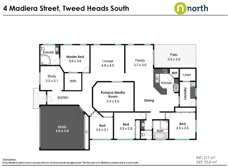 Floorplan of Homely house listing, 4 Madiera Street, Tweed Heads South NSW 2486