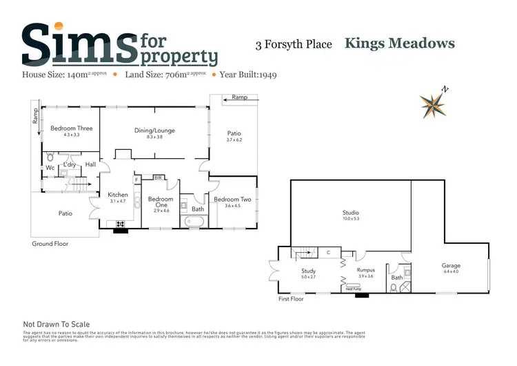 Floorplan of Homely house listing, 3 Forsyth Place, Kings Meadows TAS 7249