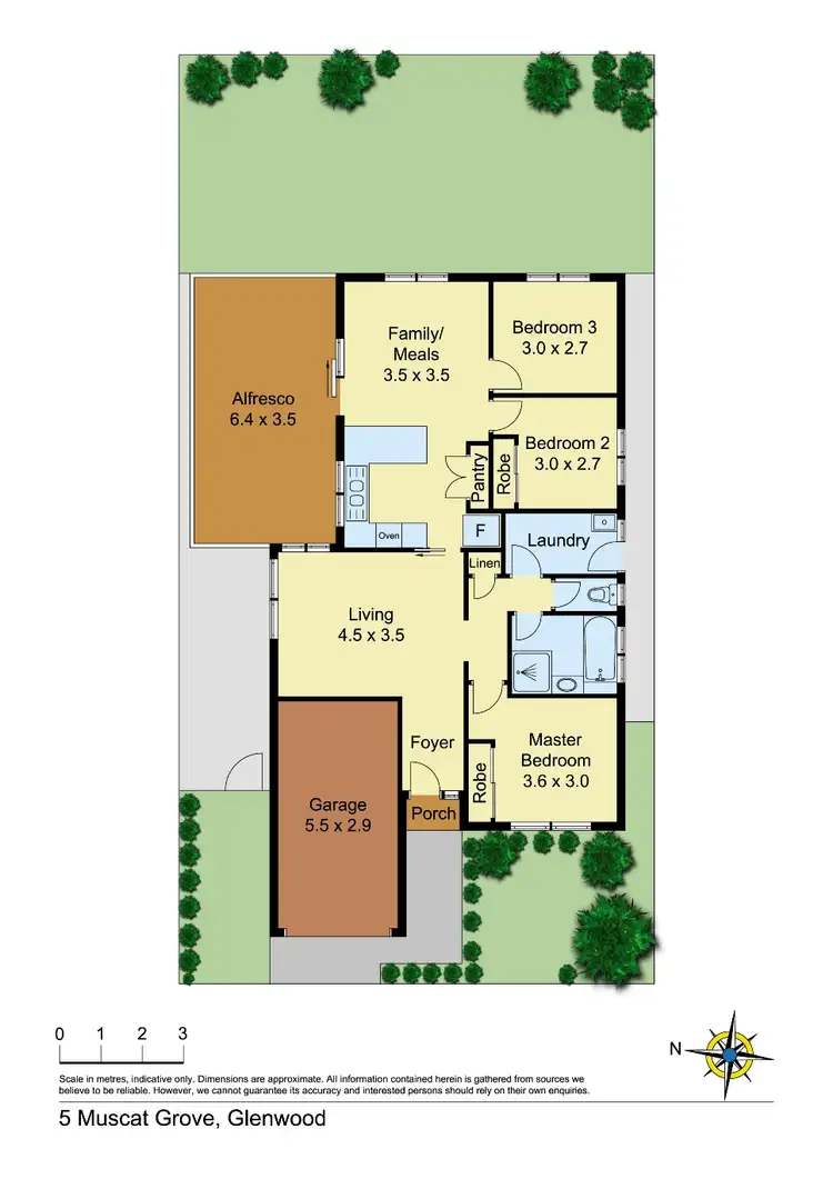 Floorplan of Homely house listing, 5 Muscat Grove, Glenwood NSW 2768