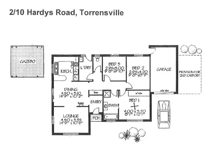 Floorplan of Homely unit listing, 2/10 Hardys Road, Torrensville SA 5031