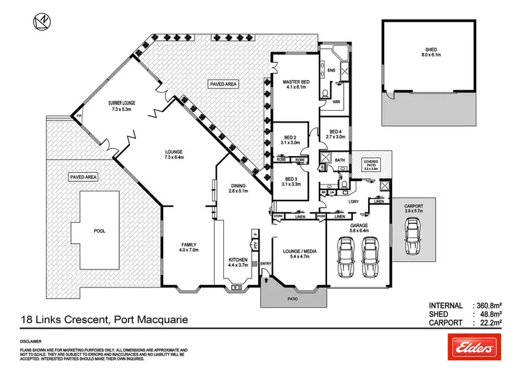 Floorplan of Homely house listing, 18 Links Crescent, Port Macquarie NSW 2444