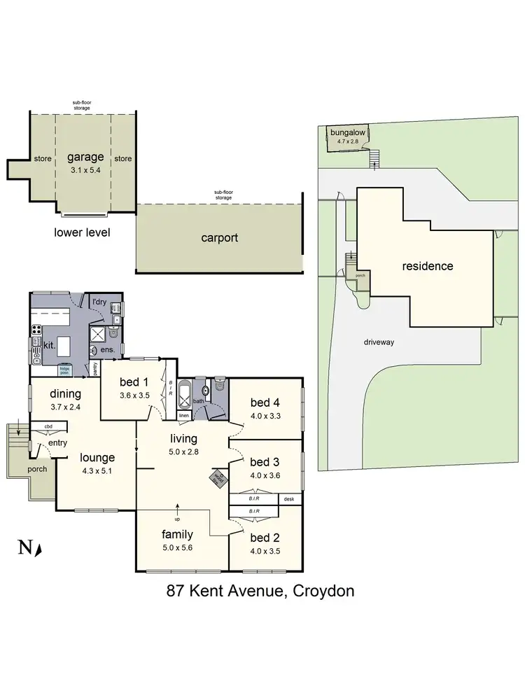Floorplan of Homely house listing, 87 Kent Avenue, Croydon VIC 3136