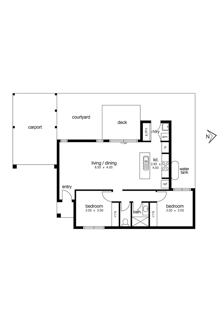 Floorplan of Homely unit listing, 3/26 Rymill Court, Altona North VIC 3025