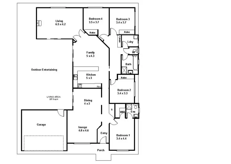 Floorplan of Homely house listing, 28 Flinders Street, Renmark SA 5341