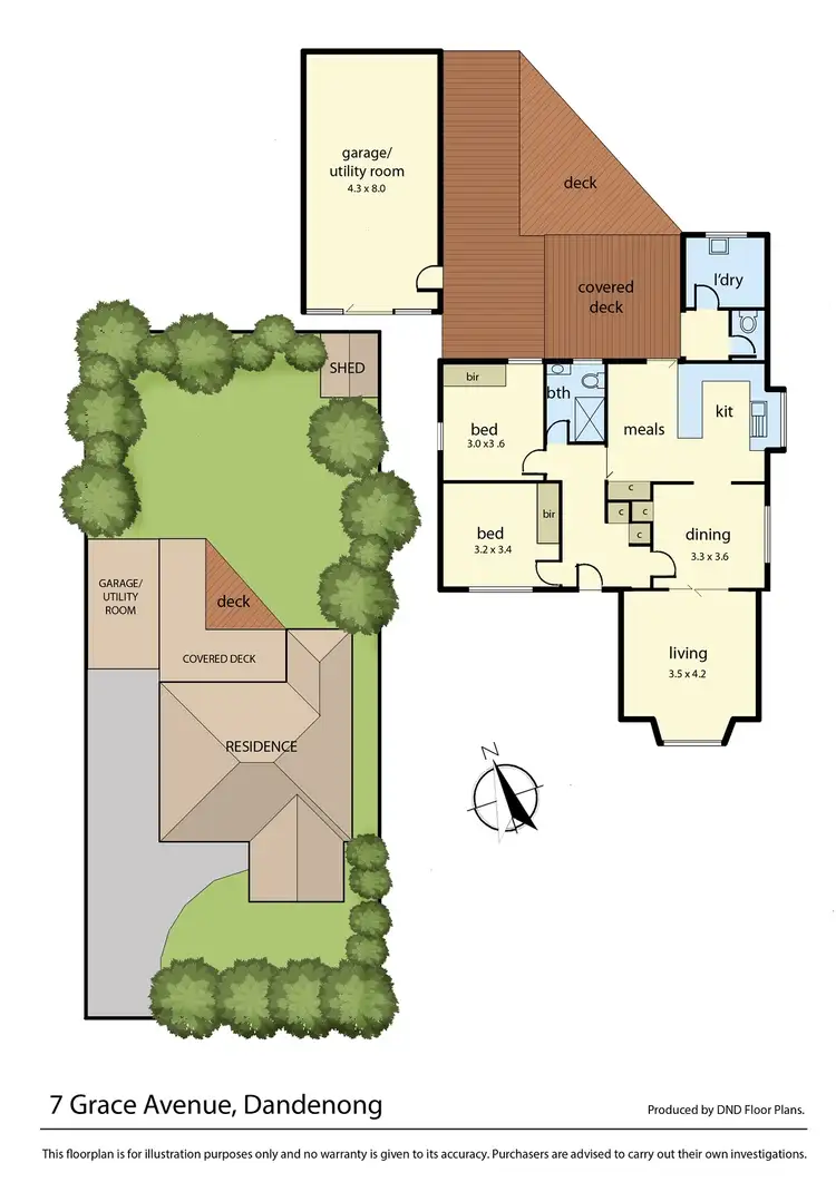Floorplan of Homely house listing, 7 Grace Avenue, Dandenong VIC 3175