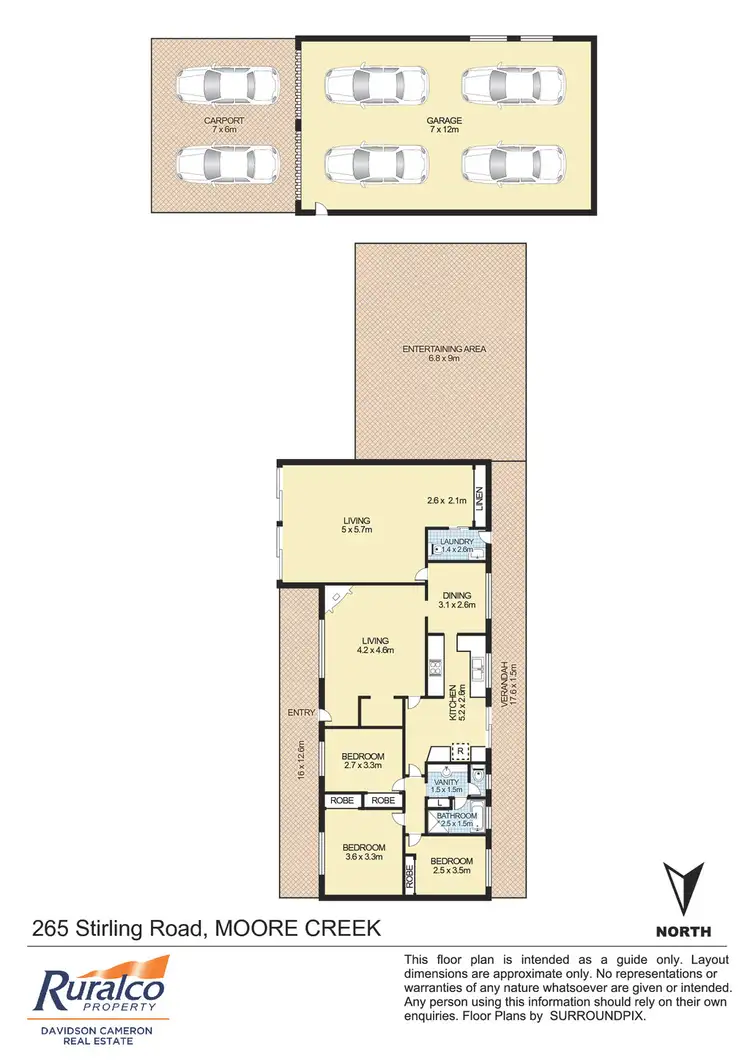 Floorplan of Homely house listing, 265 Stirling Road, Moore Creek, Tamworth NSW 2340