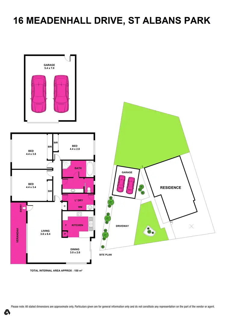 Floorplan of Homely house listing, 16 Meadenhall Drive, St Albans Park VIC 3219