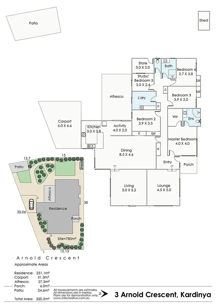 Floorplan of Homely house listing, 3 Arnold Crescent, Kardinya WA 6163