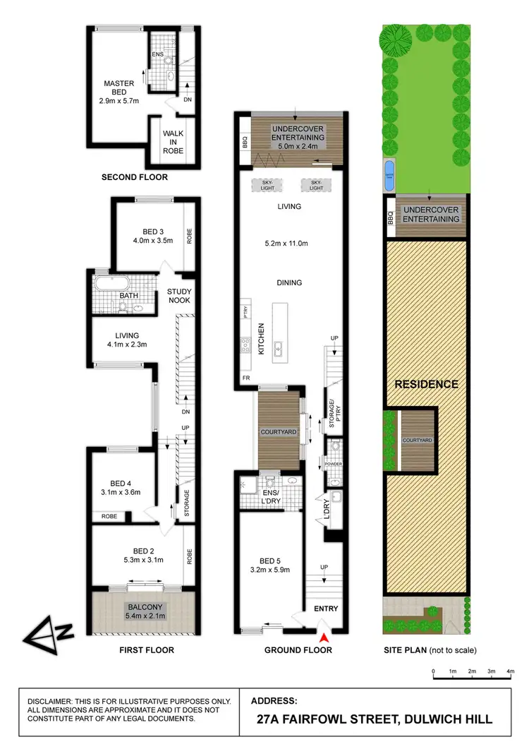 Floorplan of Homely semi-detached listing, 27A Fairfowl Street, Dulwich Hill NSW 2203