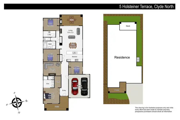 Floorplan of Homely house listing, 5 Holsteiner Terrace, Clyde North VIC 3978