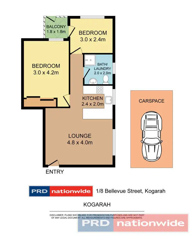 Floorplan of Homely unit listing, 1/8 Bellevue Street, Kogarah NSW 2217