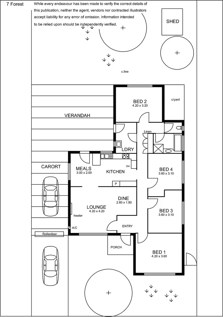 Floorplan of Homely house listing, 7 Forest Avenue, Rostrevor SA 5073
