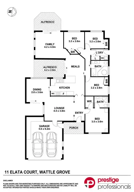 Floorplan of Homely house listing, 11 Elata Court, Wattle Grove NSW 2173