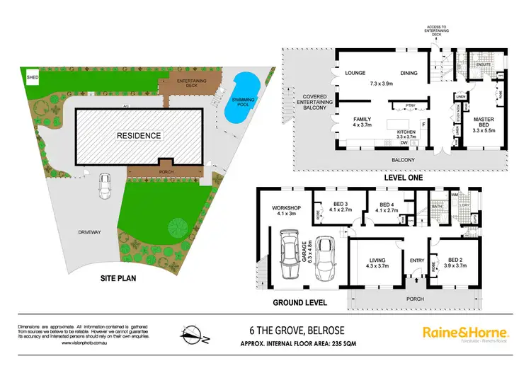 Floorplan of Homely house listing, 6 The Grove, Belrose NSW 2085