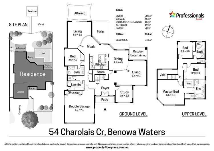 Floorplan of Homely house listing, 54 Charolais Crescent, Benowa Waters QLD 4217