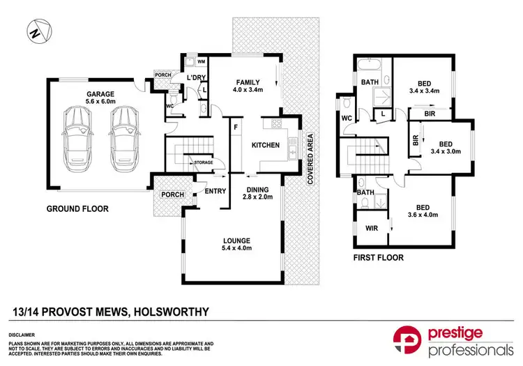 Floorplan of Homely townhouse listing, 13/14 Provost Mews, Holsworthy NSW 2173