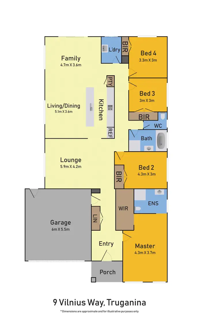 Floorplan of Homely house listing, 9 Vilnius Way, Truganina VIC 3029