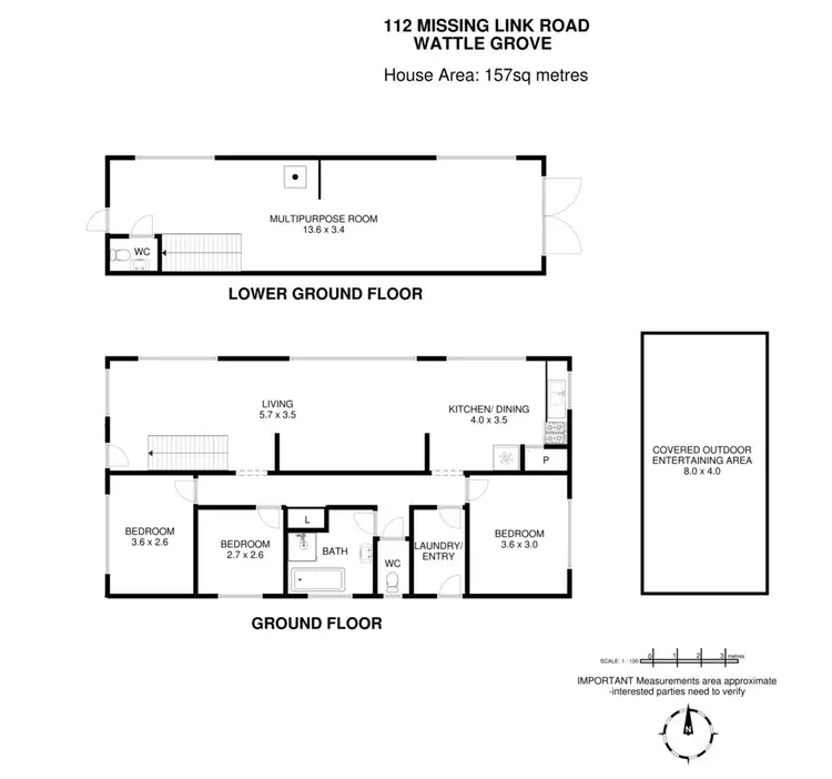 Floorplan of Homely house listing, 112 Missing Link Road, Wattle Grove TAS 7109
