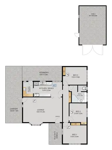 Floorplan of Homely house listing, 39 Reids Road, Highbury SA 5089