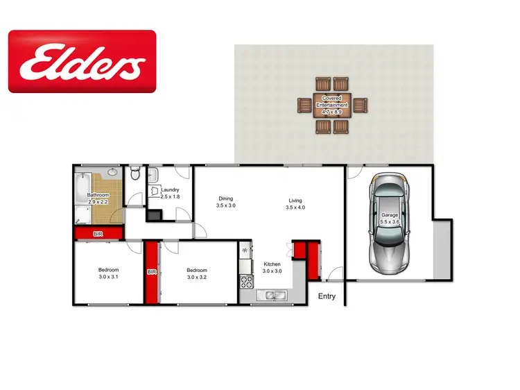Floorplan of Homely unit listing, Unit 1/41 Golf Links Road, Lakes Entrance VIC 3909