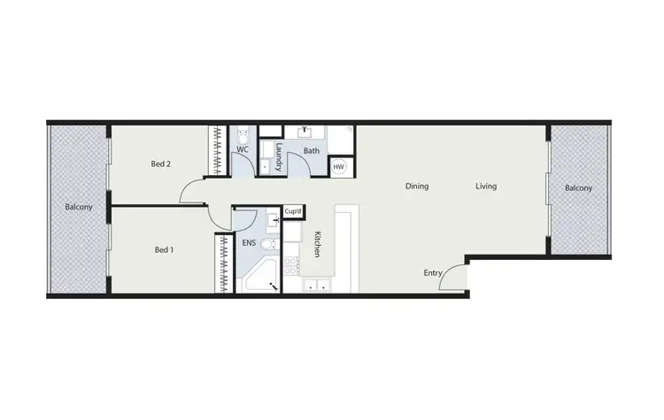 Floorplan of Homely apartment listing, 16/23 Aspinall Street, Watson ACT 2602