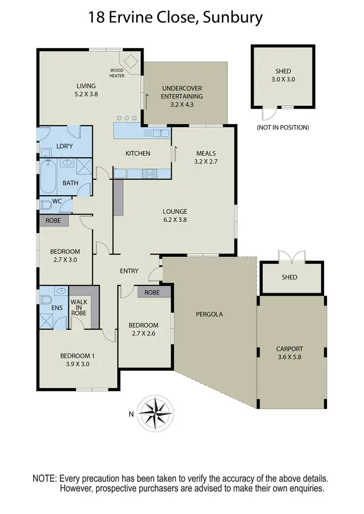 Floorplan of Homely house listing, 18 Ervine Close, Sunbury VIC 3429