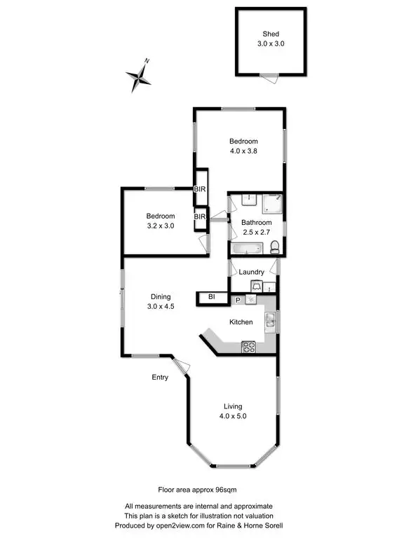 Floorplan of Homely unit listing, Unit 1/5A Toongabbie Street, Midway Point TAS 7171