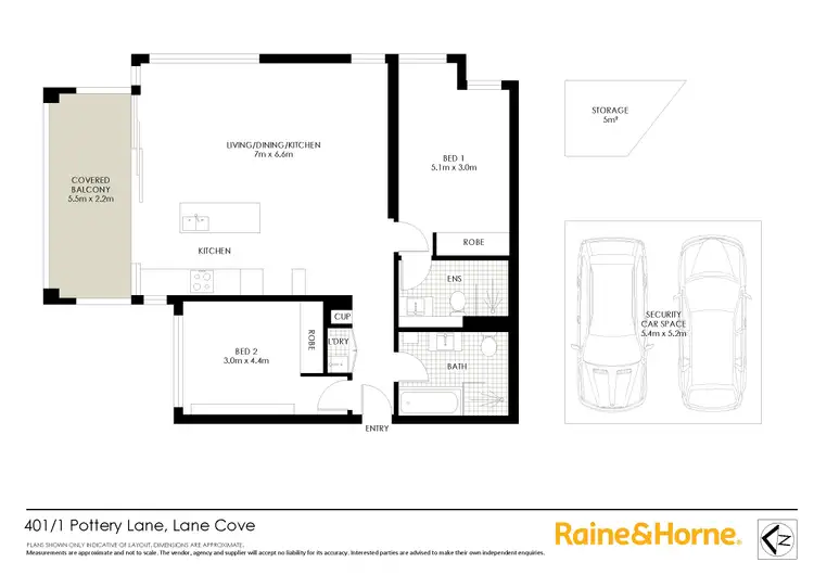 Floorplan of Homely apartment listing, 401/1 Pottery Lane, Lane Cove NSW 2066