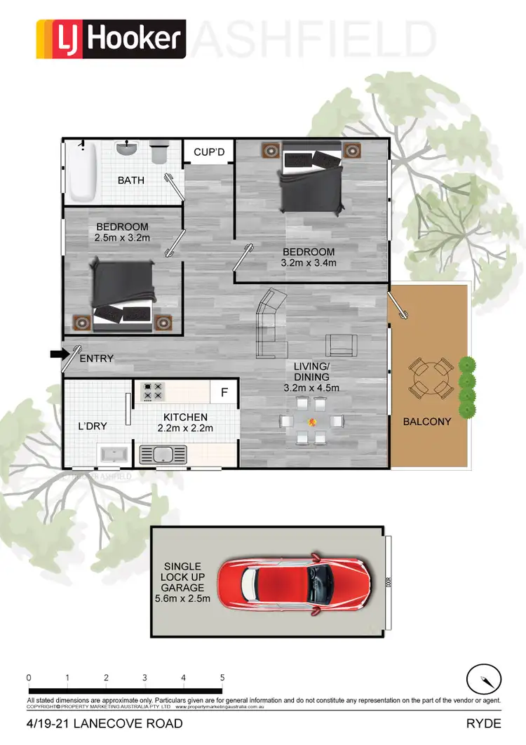 Floorplan of Homely unit listing, 4/19-21 Lane Cove Road, Ryde NSW 2112