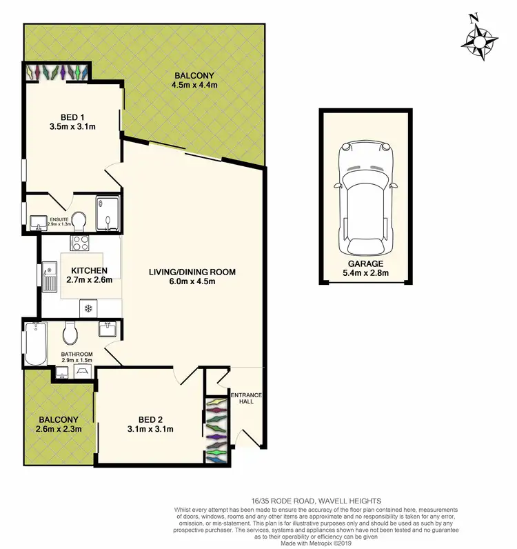 Floorplan of Homely apartment listing, 16/31-35 Rode Road, Wavell Heights QLD 4012