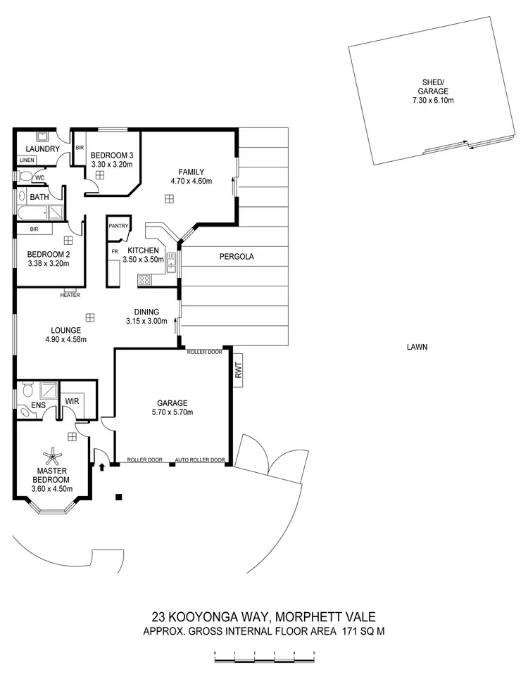 Floorplan of Homely house listing, 23 Kooyonga Way, Morphett Vale SA 5162