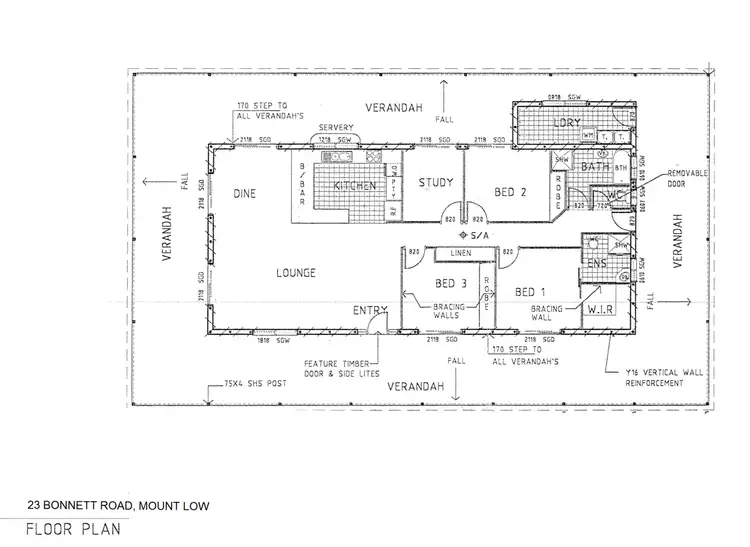 Floorplan of Homely house listing, 23 Bonnett Road, Mount Low QLD 4818