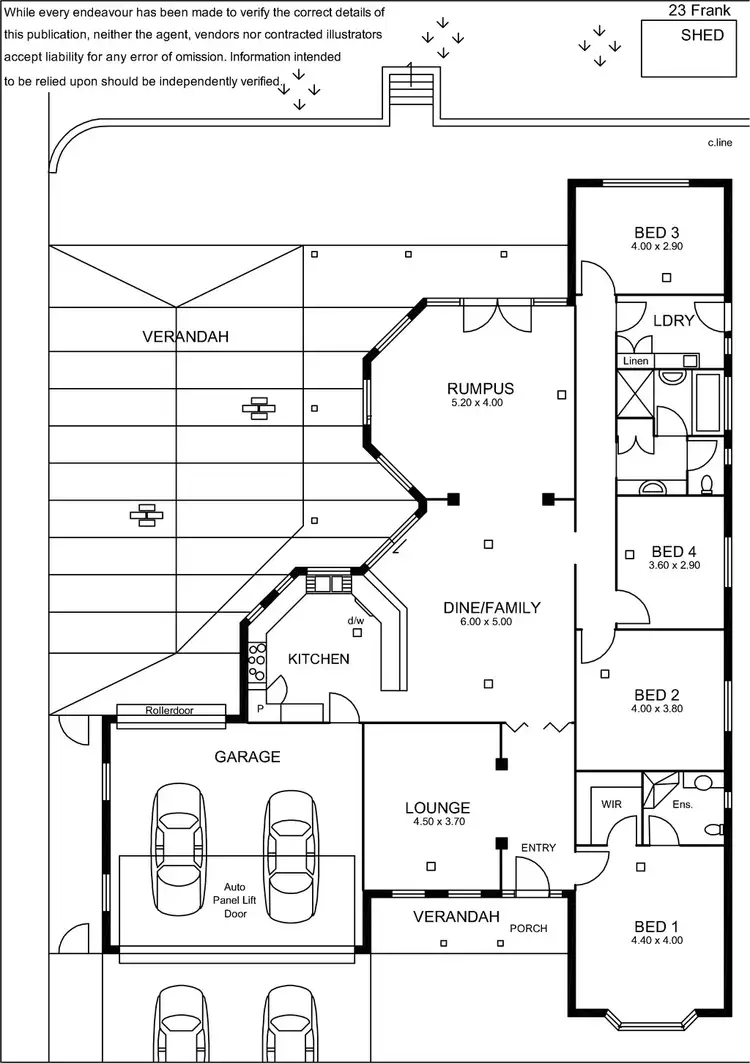 Floorplan of Homely house listing, 23 Frank Street, Newton SA 5074