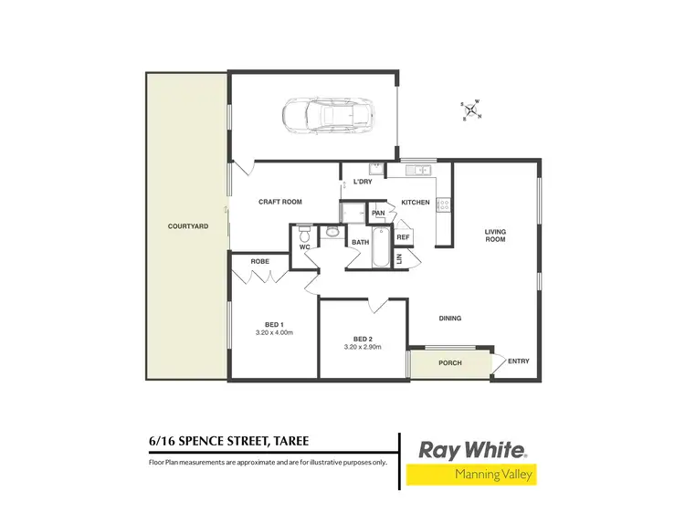 Floorplan of Homely unit listing, 6/16 Spence Street, Taree NSW 2430