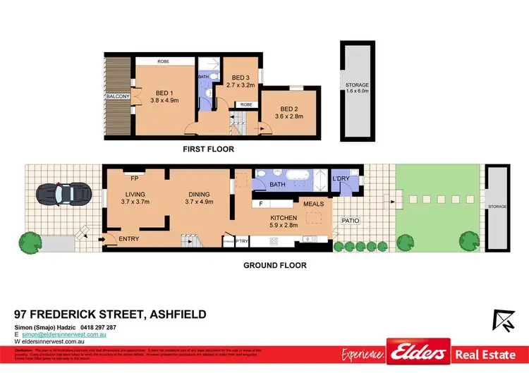 Floorplan of Homely house listing, 97 Frederick Street, Ashfield NSW 2131