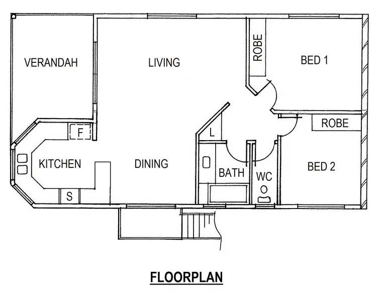 Floorplan of Homely unit listing, 4/19 Rosetta Street, Gray NT 830