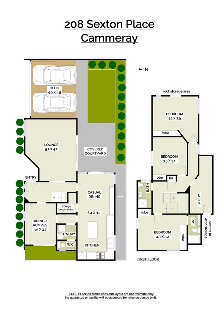 Floorplan of Homely house listing, 208 Sexton Place, Cammeray NSW 2062