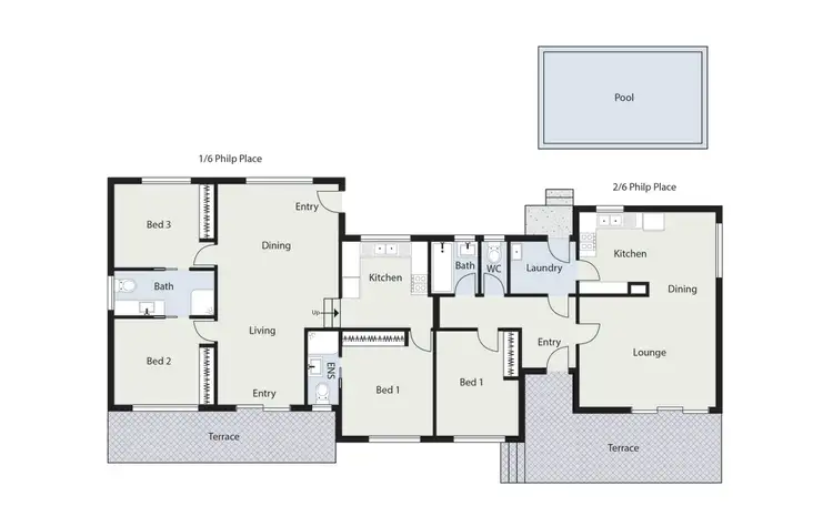 Floorplan of Homely house listing, 6 Philp Place, Curtin ACT 2605