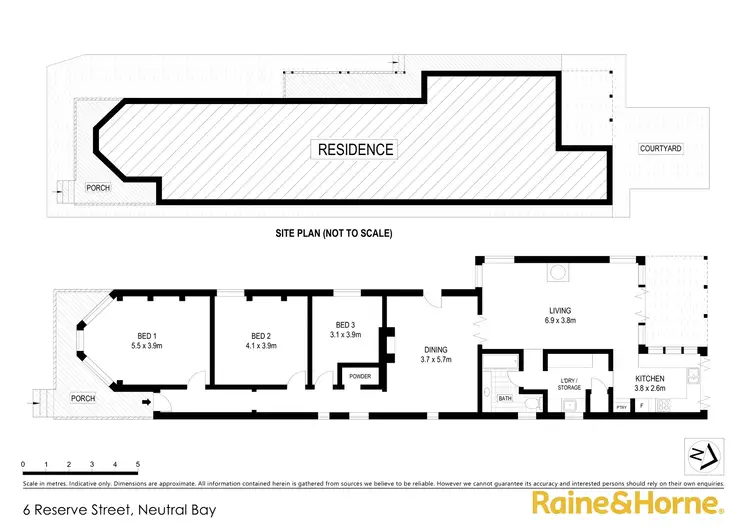 Floorplan of Homely house listing, 6 Reserve Street, Neutral Bay NSW 2089