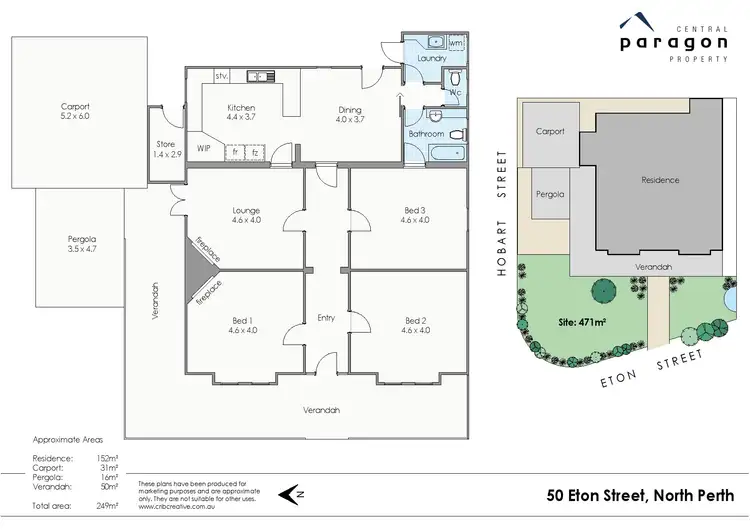 Floorplan of Homely house listing, 50 Eton Street, North Perth WA 6006