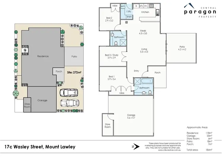 Floorplan of Homely house listing, 17C Wasley Street, Mount Lawley WA 6050