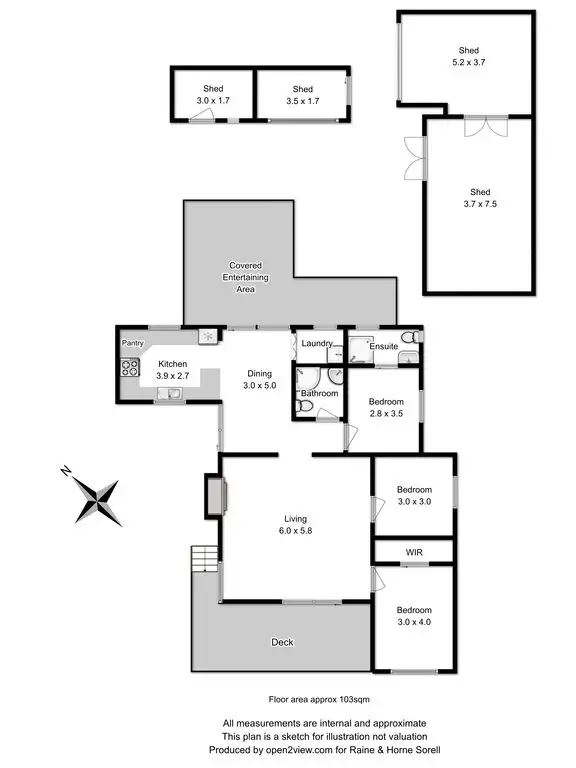 Floorplan of Homely house listing, 82 Lewisham Scenic Drive, Lewisham TAS 7173