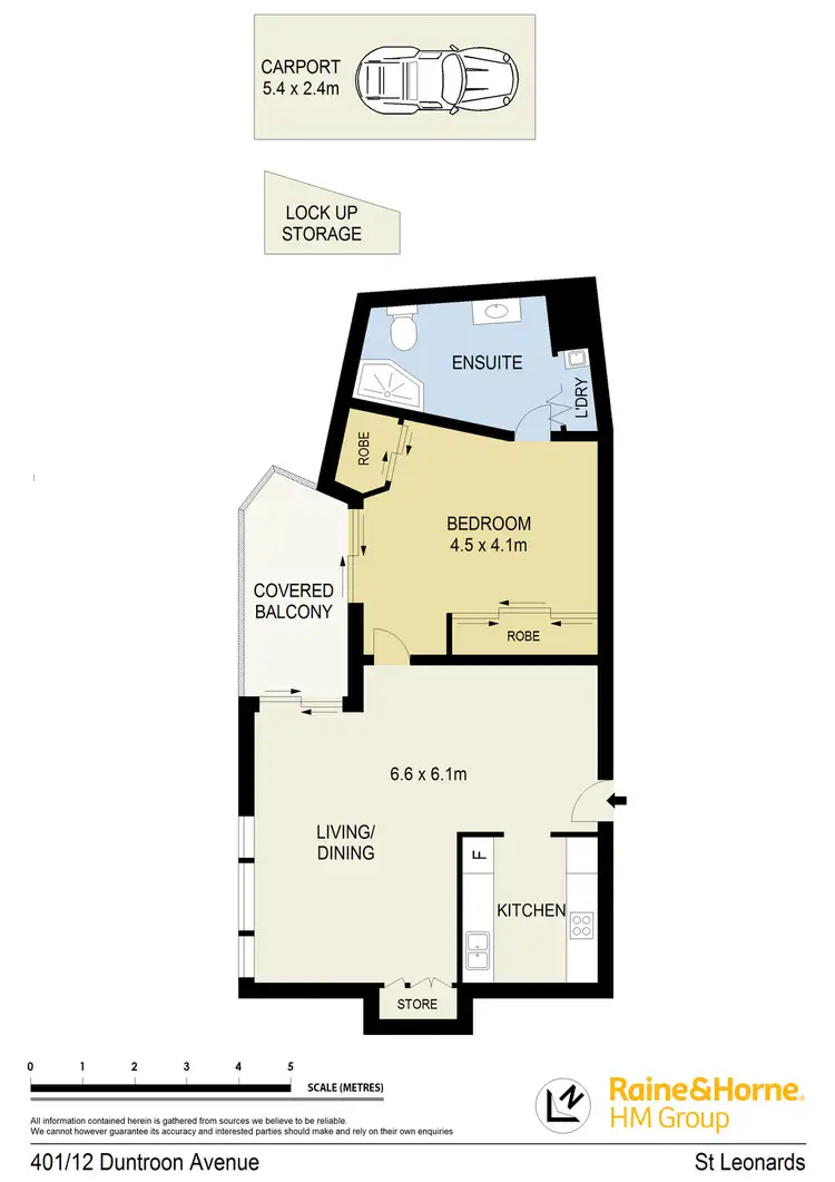 Floorplan of Homely unit listing, 401/12 Duntroon Avenue, St Leonards NSW 2065