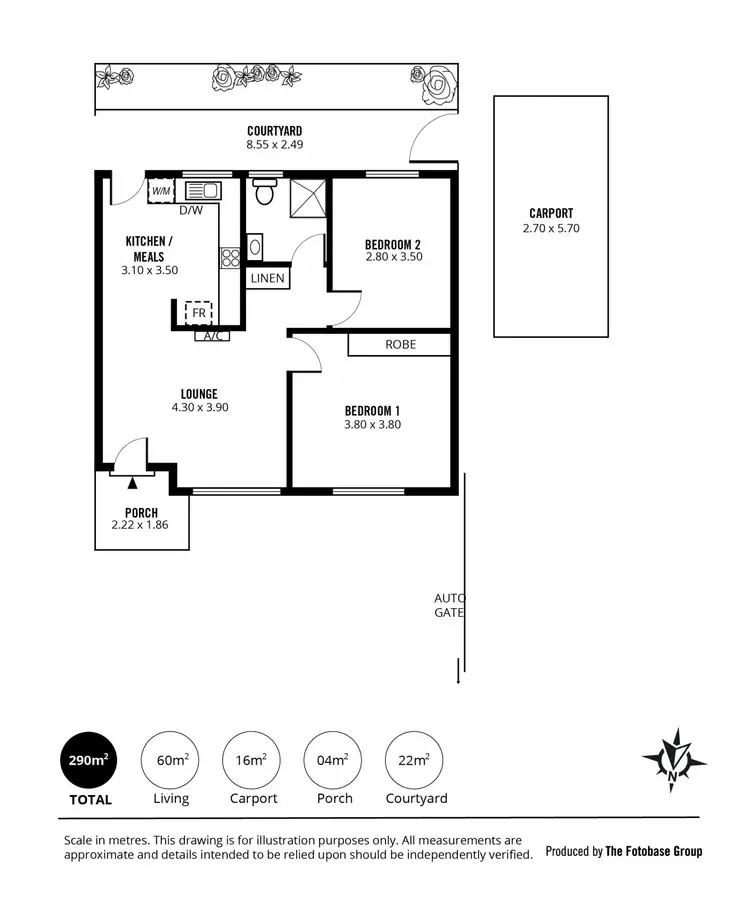 Floorplan of Homely house listing, 3/30A The Crescent, Brighton SA 5048