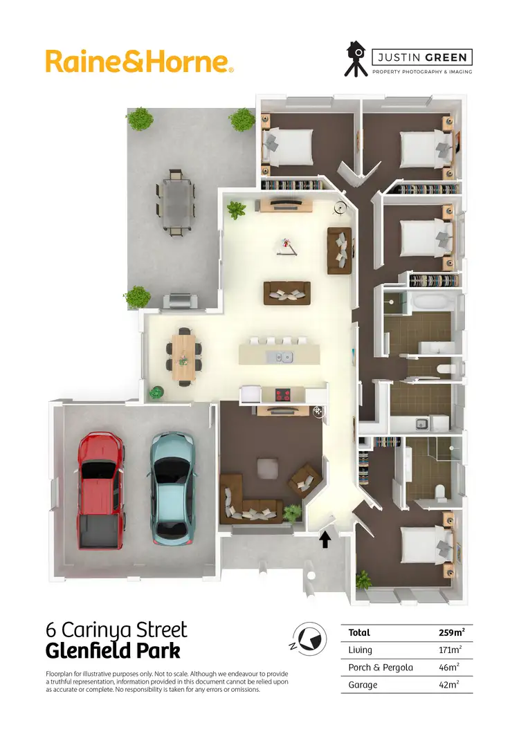 Floorplan of Homely house listing, 6 Carinya Street, Glenfield Park NSW 2650