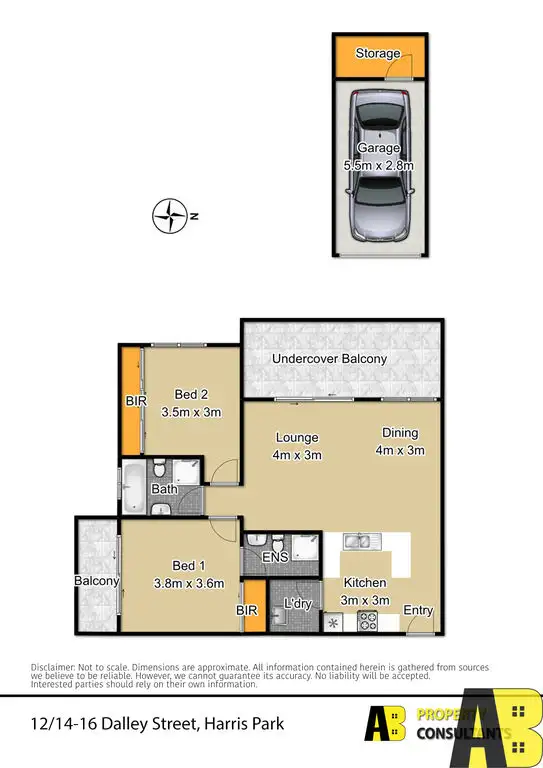Floorplan of Homely unit listing, 12/14-16 DALLEY STREET, Harris Park NSW 2150