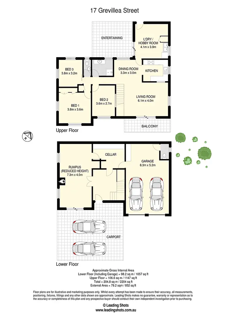 Floorplan of Homely house listing, 17 Grevillea Street, Everton Hills QLD 4053