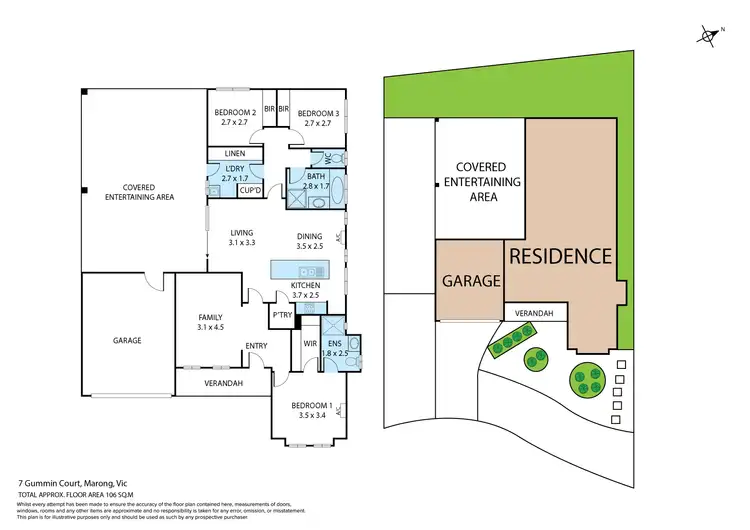 Floorplan of Homely house listing, 7 Gummin Court, Marong VIC 3515